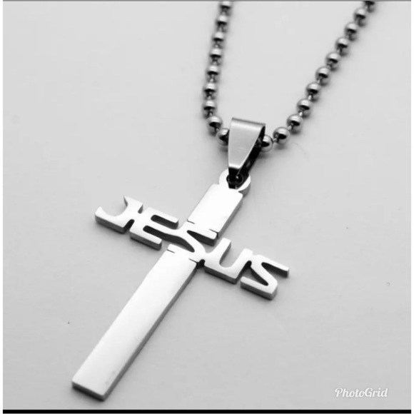 Jewelry - Stainless steel Christian faith Jesus cross